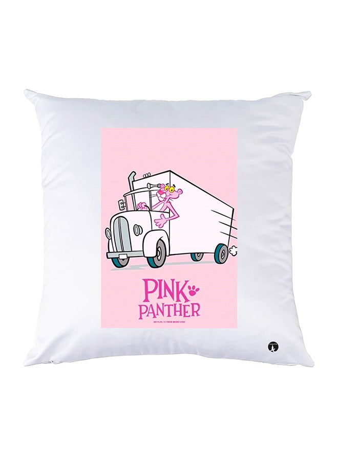 غطاء وسادة مطبوع polyester أبيض 30x30سم