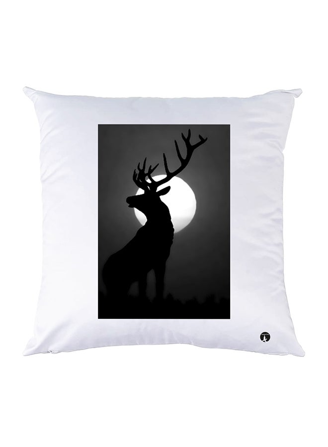 Printed Pillow polyester White 30x30cm