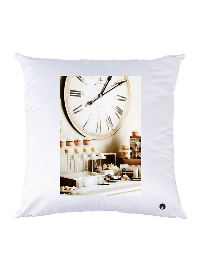 بي بي غطاء وسادة مطبوع polyester أبيض 30x30سم