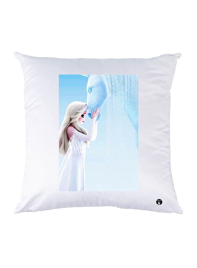 وسادة مزيّنة بنقشة مطبوعة polyester أبيض 30x30سم