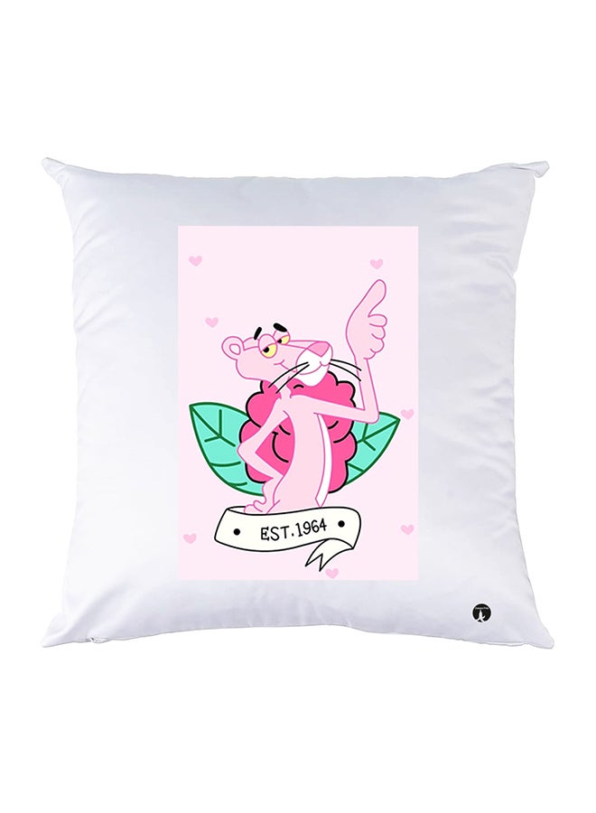 غطاء وسادة مطبوع polyester أبيض 30x30سم