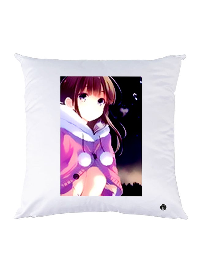 BP Printed Pillow polyester White 30x30cm