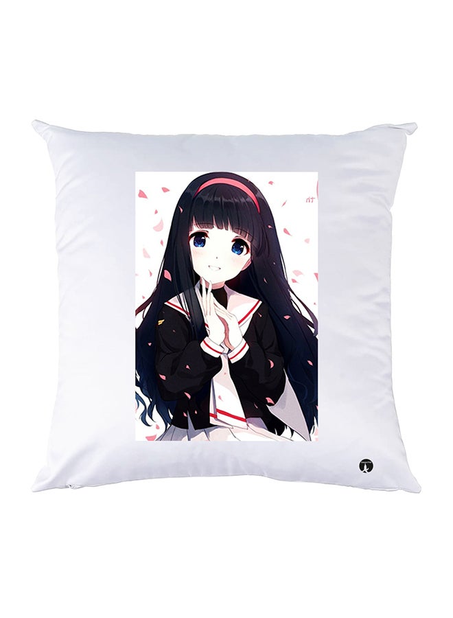 بي بي وسادة مزيّنة بنقشة مطبوعة polyester أبيض 30x30سم