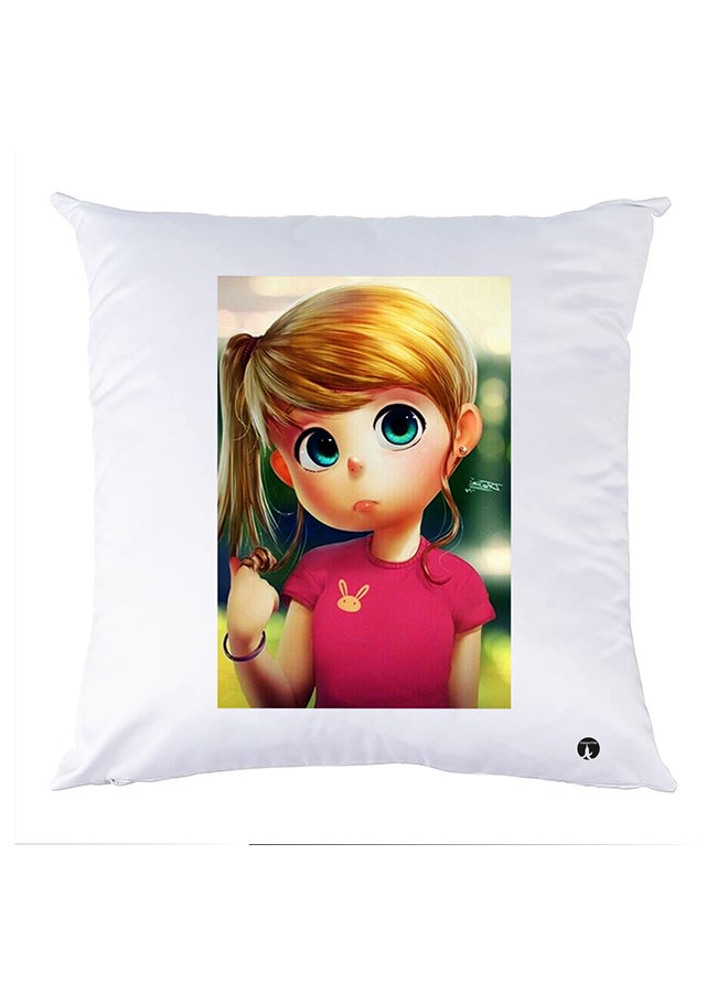 بي بي غطاء وسادة مطبوع polyester أبيض 30x30سم