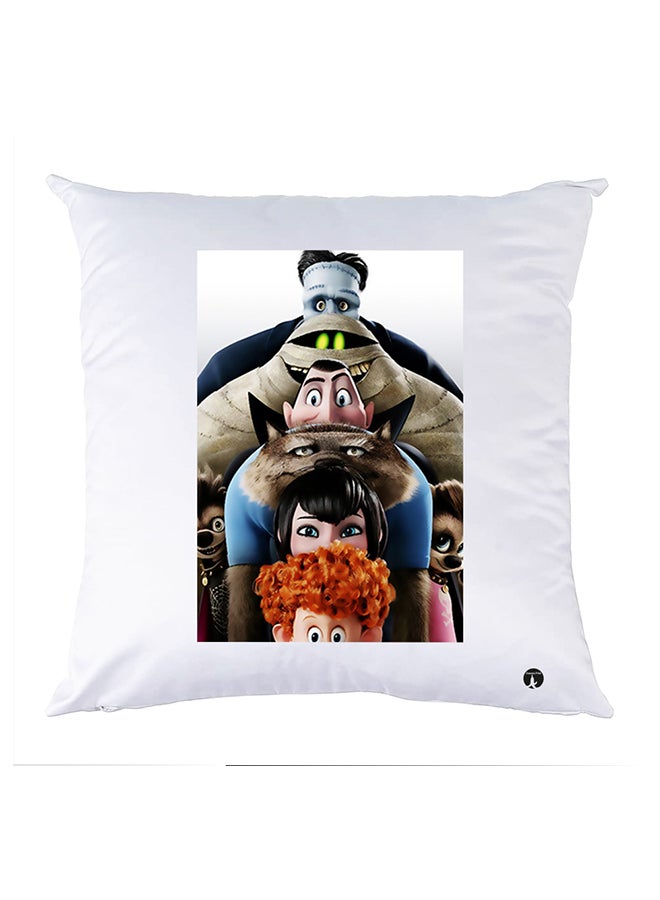 Printed Pillow Case polyester White 30x30cm