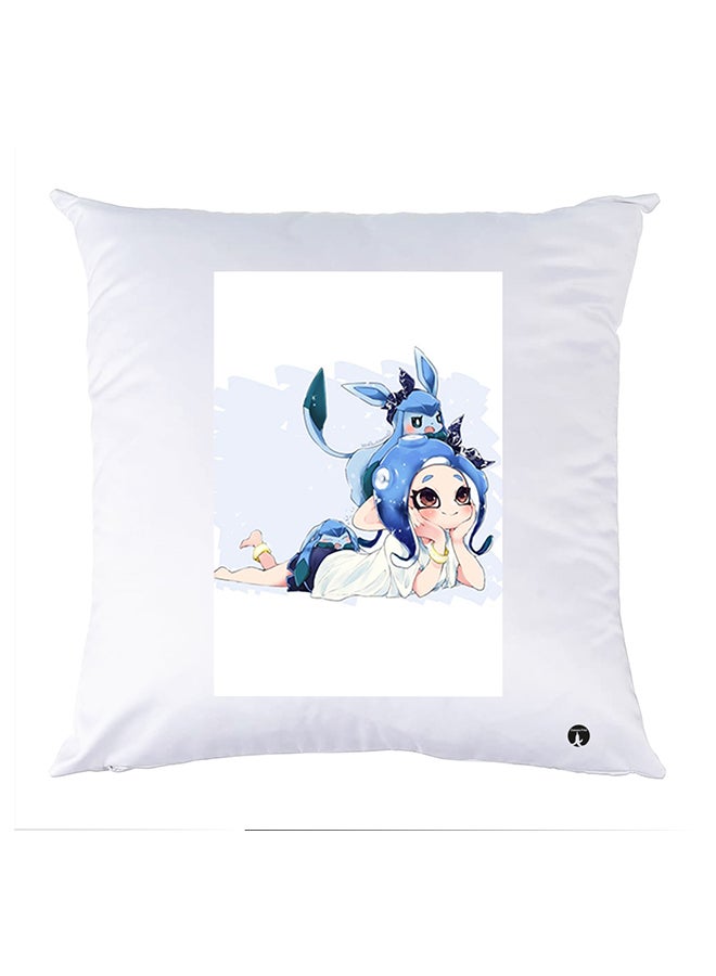 بي بي غطاء وسادة مطبوع polyester أبيض 30x30سم