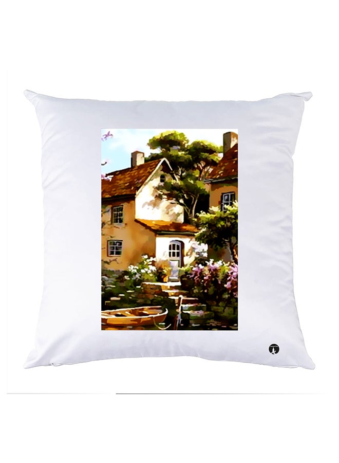 بي بي وسادة مزيّنة بنقشة مطبوعة polyester أبيض 30x30سم