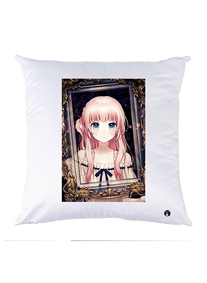 بي بي وسادة مزيّنة بنقشة مطبوعة polyester أبيض 30x30سم