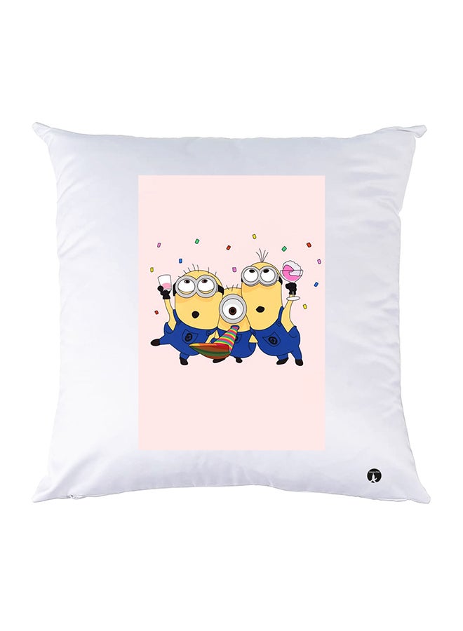 Printed Pillow polyester White 30x30cm