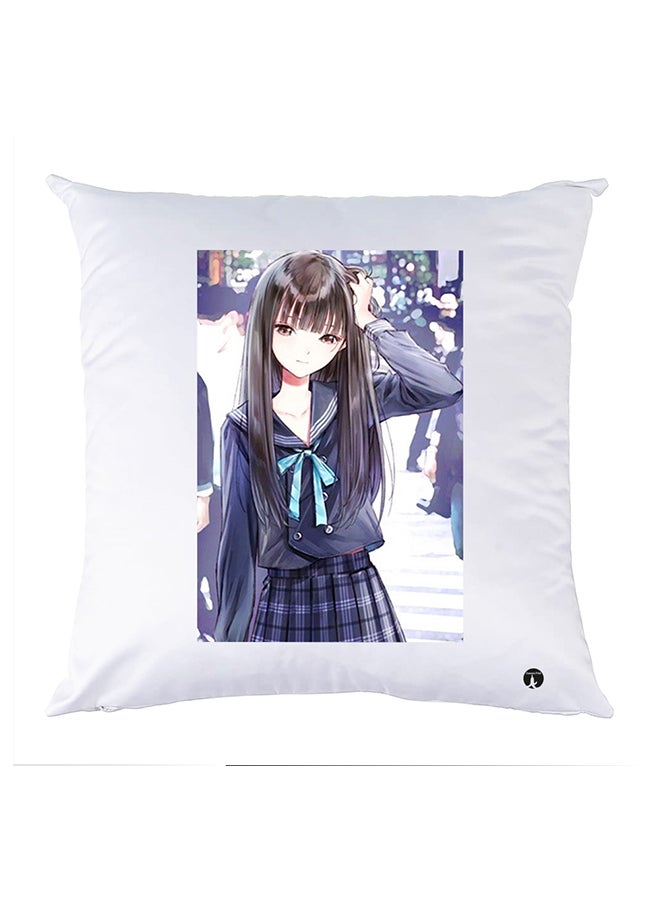 بي بي وسادة مزيّنة بنقشة مطبوعة polyester أبيض 30x30سم