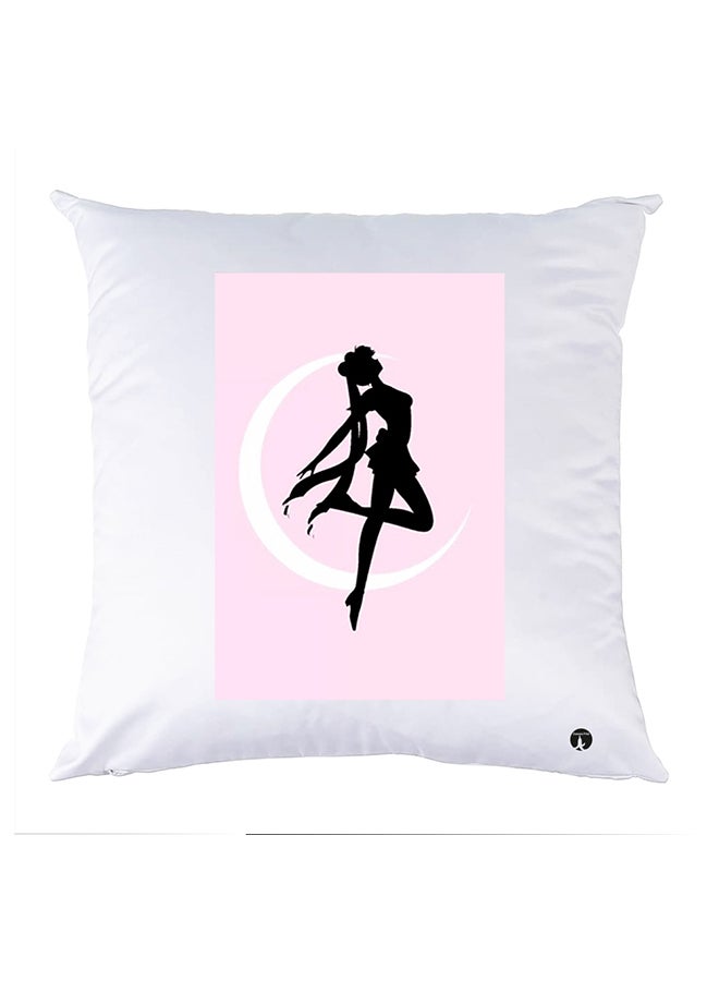 Printed Pillow Case polyester White 30x30cm