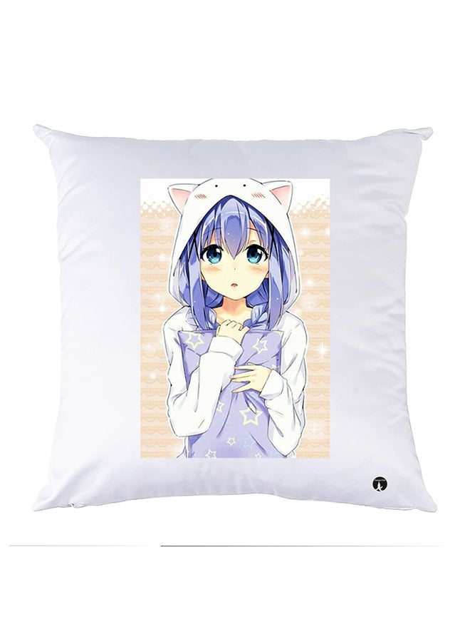 بي بي وسادة مزيّنة بنقشة مطبوعة polyester أبيض 30x30سم