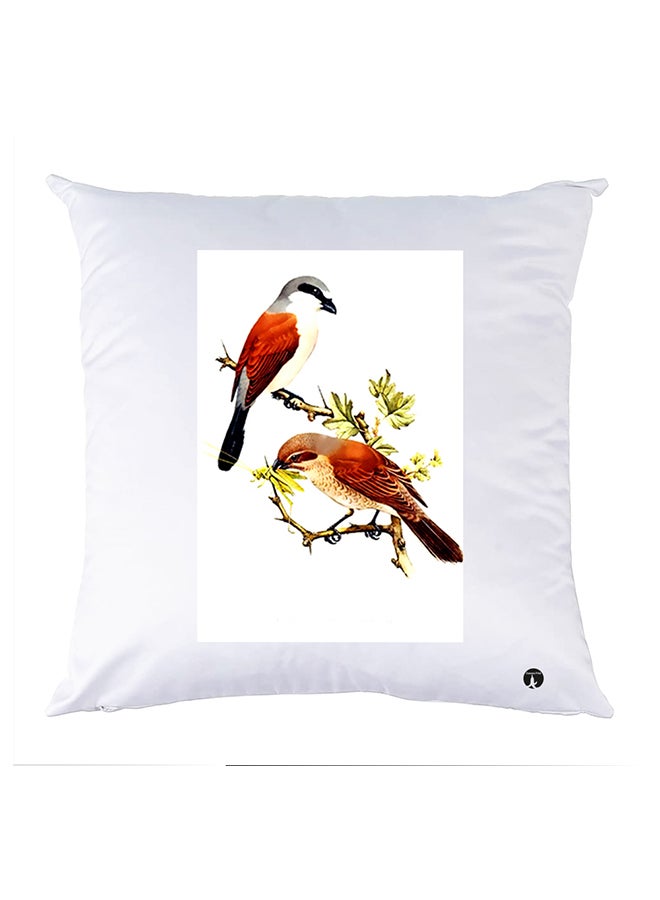 غطاء وسادة مطبوع polyester أبيض 30x30سم