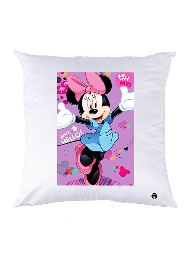 بي بي غطاء وسادة مطبوع polyester أبيض 30x30سم