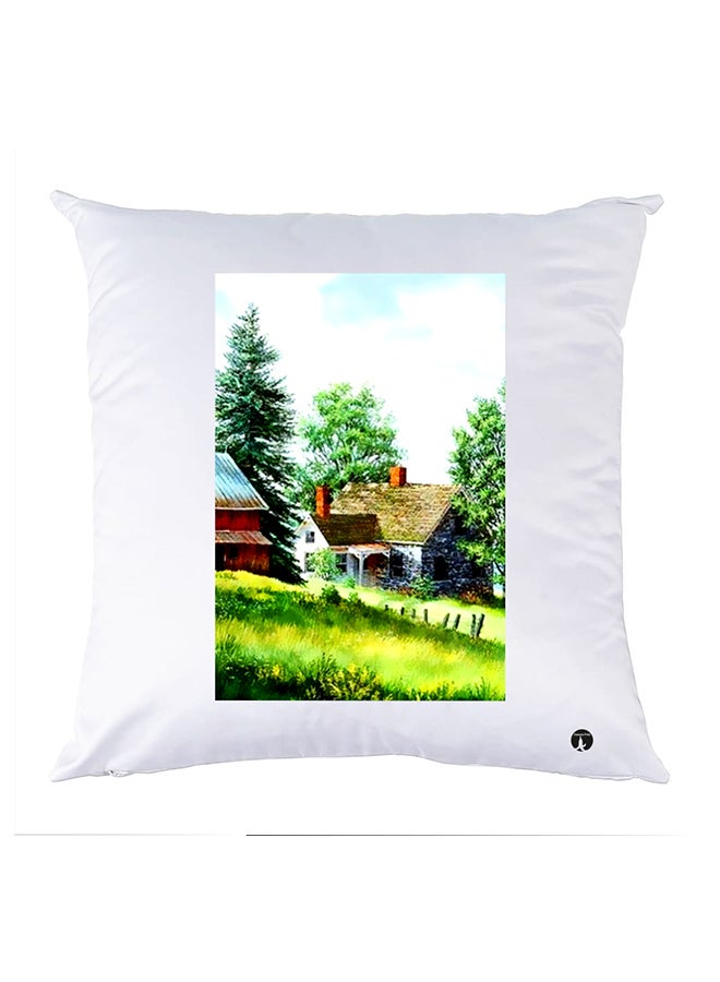 BP Printed Pillow Case polyester White 30x30cm