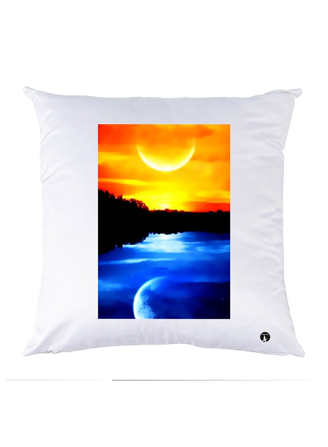 Printed Pillow polyester White 30x30cm