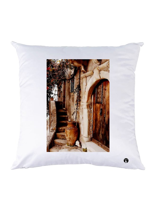 بي بي غطاء وسادة مطبوع polyester أبيض 30x30سم