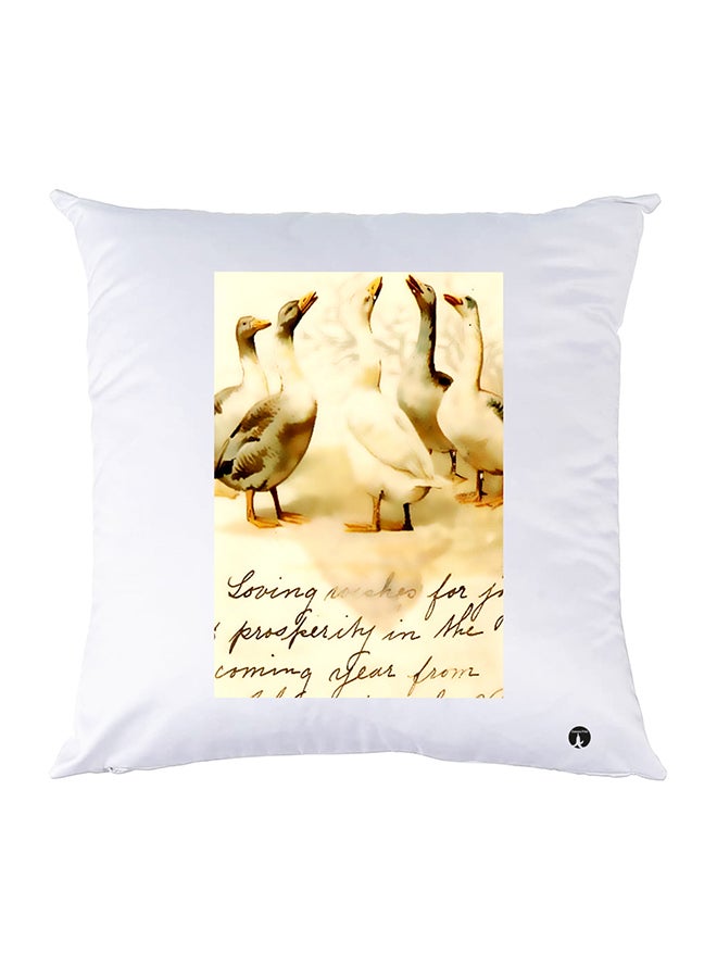 بي بي غطاء وسادة مطبوع polyester أبيض 30x30سم