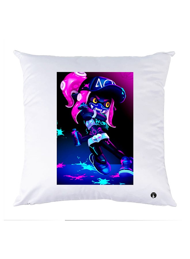 BP Printed Pillow Polyester White 30x30cm