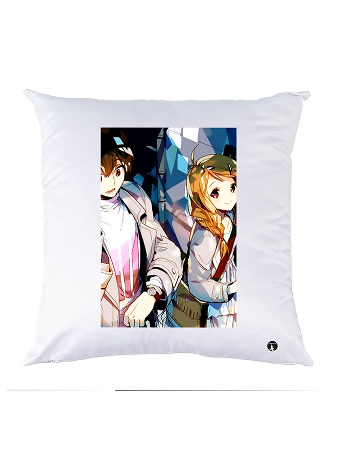 BP Printed Pillow Case polyester White 30x30cm