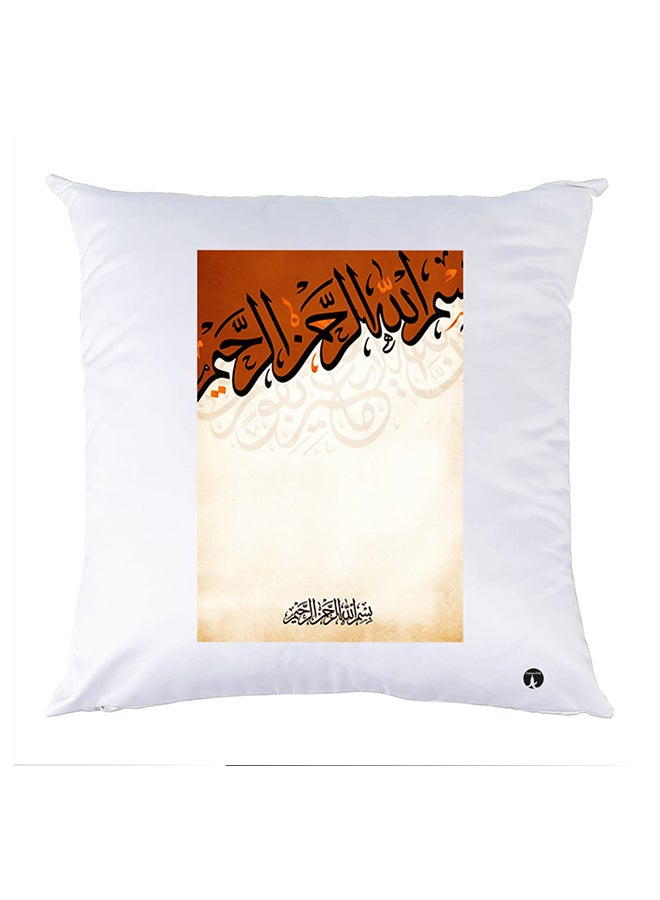 بي بي غطاء وسادة مطبوع polyester أبيض 30x30سم