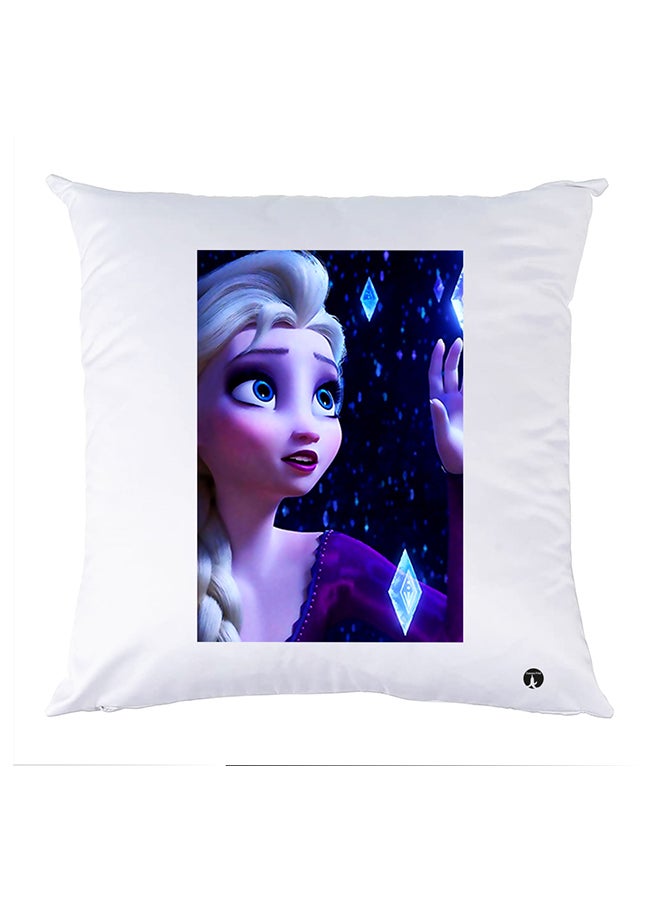 Printed Pillow Case polyester White 30x30cm