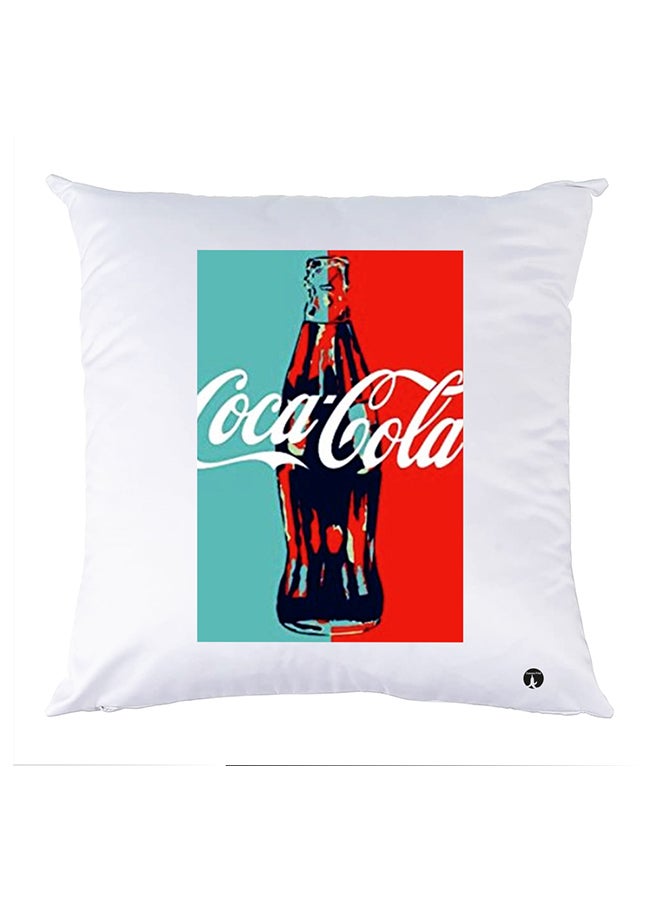 غطاء وسادة مطبوع polyester أبيض 30x30سم