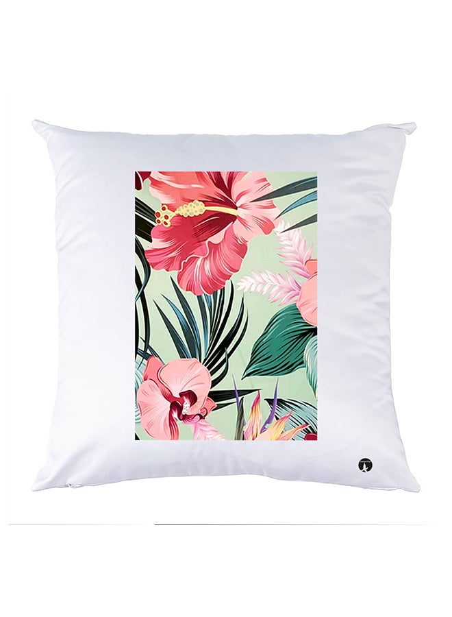 وسادة مزيّنة بنقشة مطبوعة polyester أبيض 30x30سم