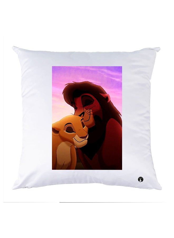 BP Printed Pillow Case Polyester White 30x30cm