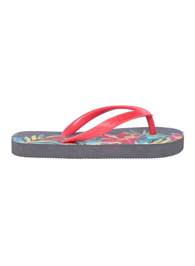 Tuc Tuc - Girls Floral Bahia Flip-Flops Red - Image 1
