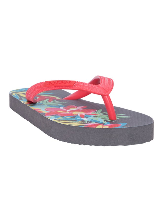 Tuc Tuc - Girls Floral Bahia Flip-Flops Red - Image 1