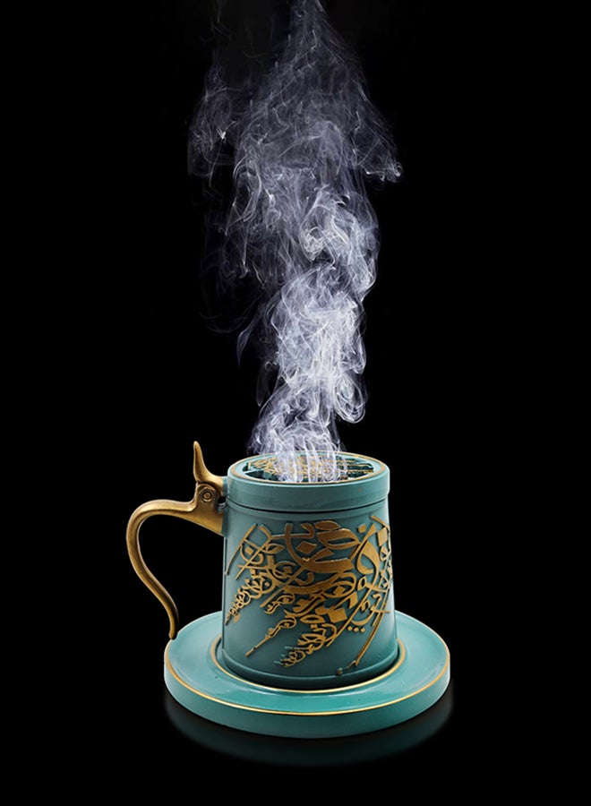 Biki Luxury Bakhoor Burner For Home And Outdoor Without incense Multicolour 9x9x9cm - Image 4