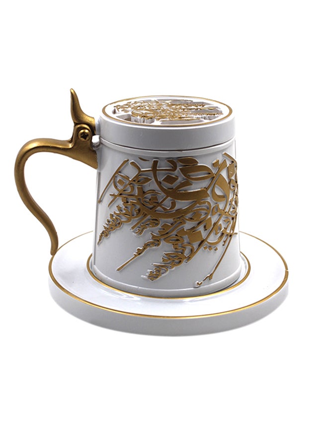 Biki Luxury Bakhoor Burner For Home And Outdoor Without incense Multicolour 9x9x9cm - Image 2