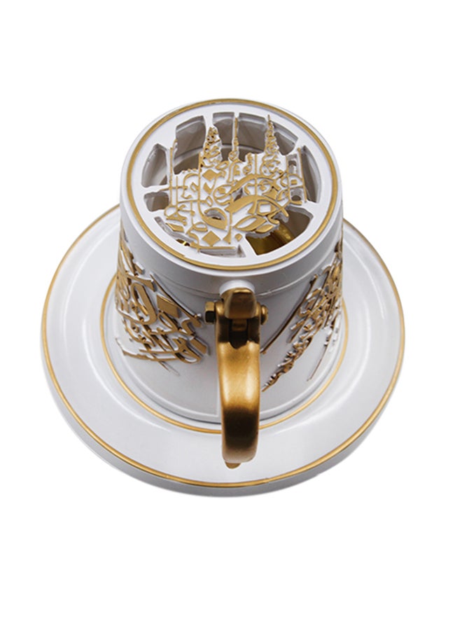 Biki Luxury Bakhoor Burner For Home And Outdoor Without incense Multicolour 9x9x9cm - Image 3