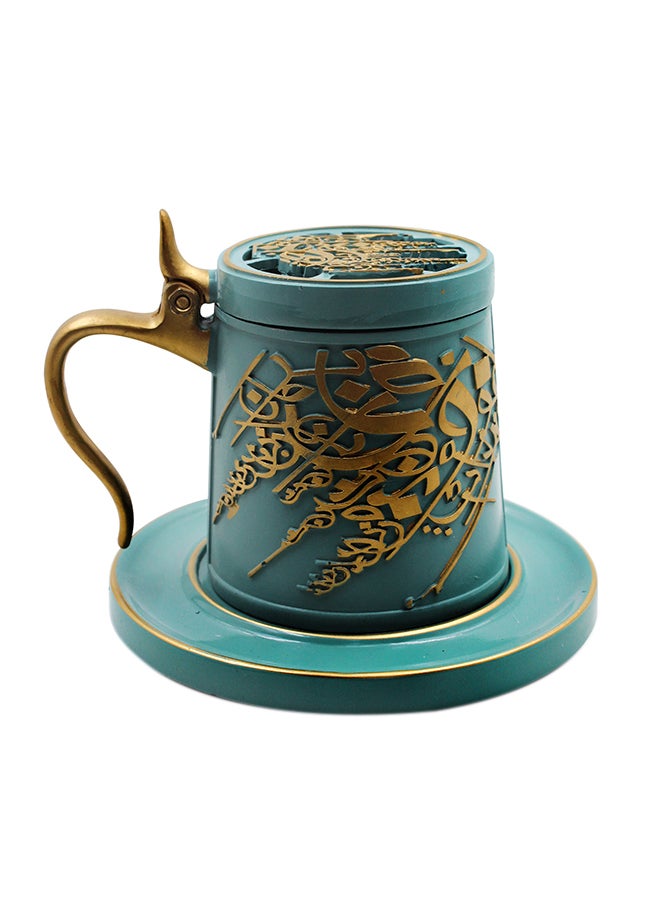 Biki Luxury Bakhoor Burner For Home And Outdoor Without incense Multicolour 9x9x9cm - Image 1