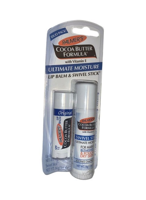 2-Piece Cocoa Butter Formula Ultimate Moisture Lip Balm Set