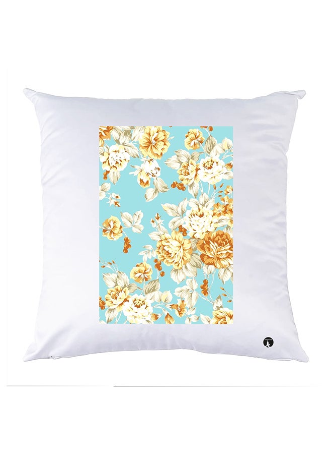 غطاء وسادة مطبوع polyester أبيض 30x30سم