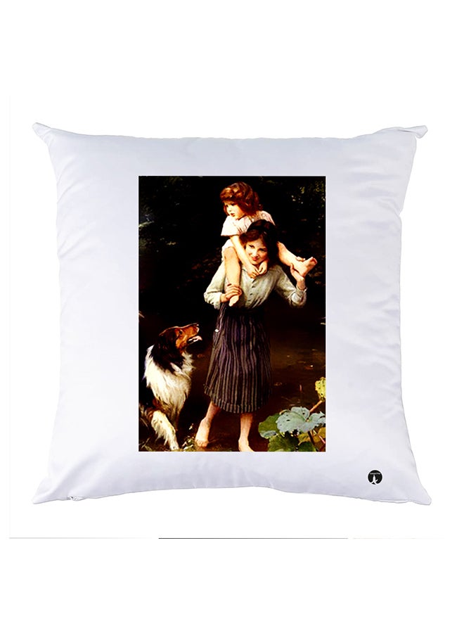 BP Printed Pillow Case Polyester White