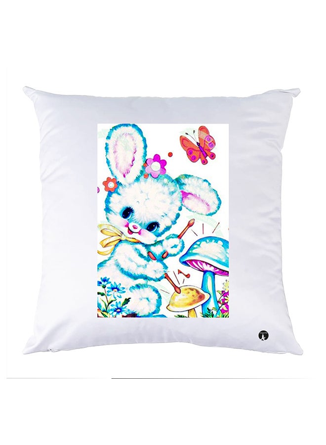 Printed Pillow polyester White 30x30cm