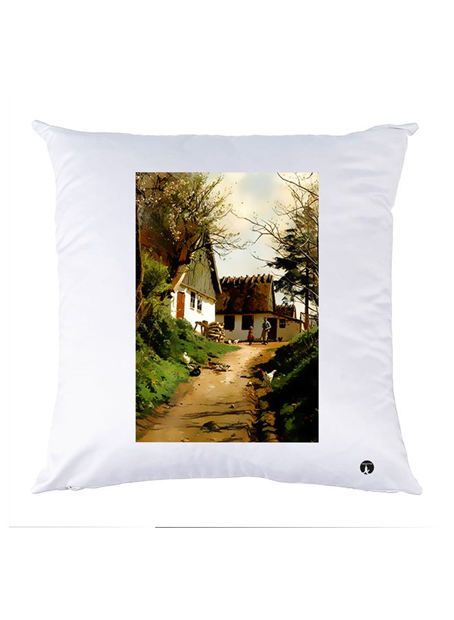 بي بي وسادة مزيّنة بنقشة مطبوعة polyester أبيض 30x30سم