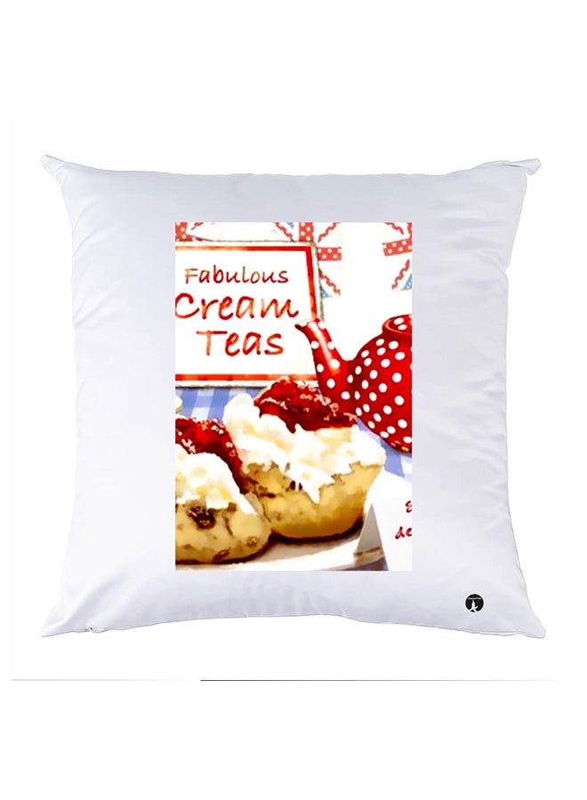 بي بي وسادة مزيّنة بنقشة مطبوعة polyester أبيض 30x30سم