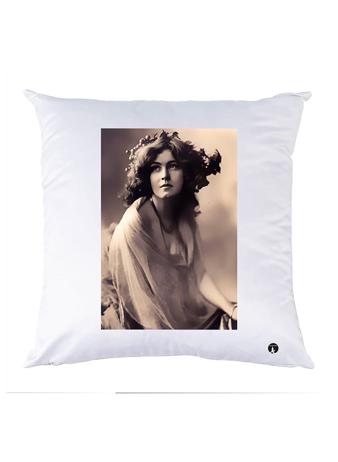 BP Printed Pillow polyester White 30x30cm