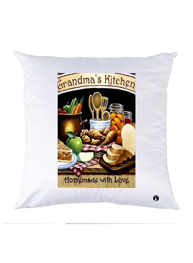 بي بي وسادة مزيّنة بنقشة مطبوعة polyester أبيض 30x30سم