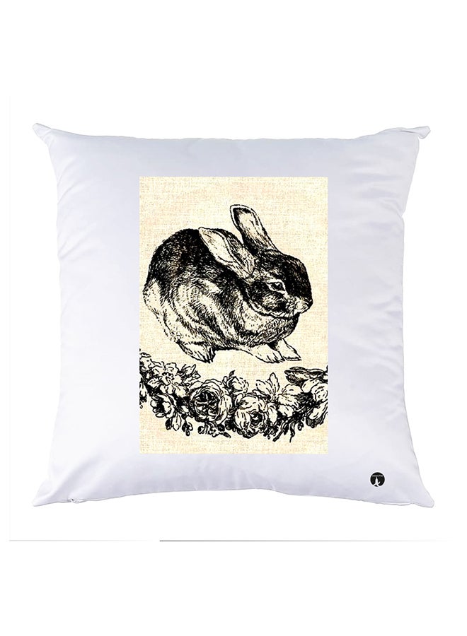 بي بي غطاء وسادة مطبوع polyester أبيض 30x30سم