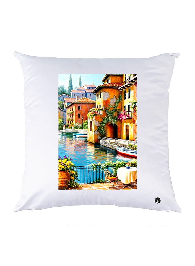 بي بي وسادة مزيّنة بنقشة مطبوعة polyester أبيض 30x30سم