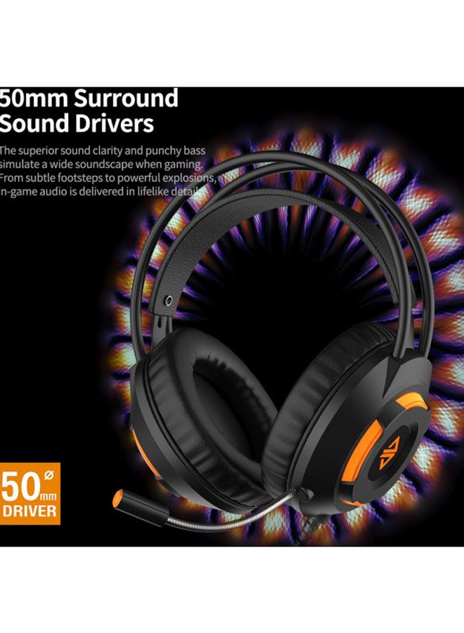 Ajazz USB Over-Ear Wired Gaming Headphones With Mic  - Image 5