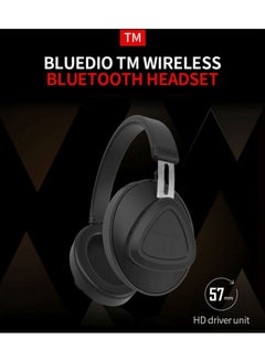 Bluedio TM Bluetooth On-Ear Headphones With Mic Black  - Image 5