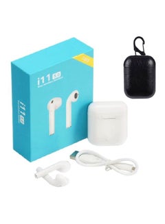 TWS i11 Bluetooth In-Ear Earbuds With Charging Case And Cover White/Black  - Image 1