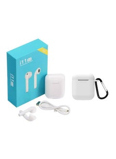 i11 Bluetooth In-Ear Earphones With Charging Case And Cover White