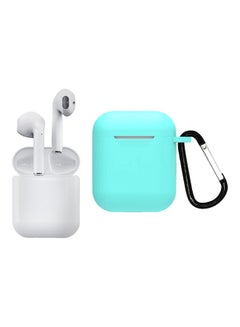i12 Bluetooth In-Ear Earphones With Charging Case And Case Cover White